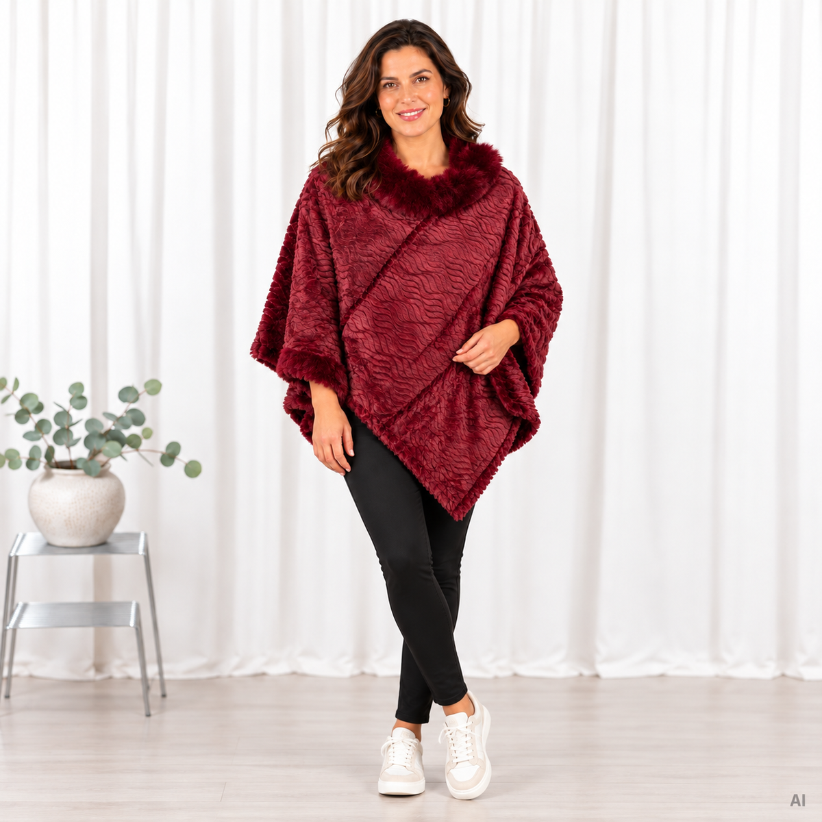 Lulu poncho, Bordeaux