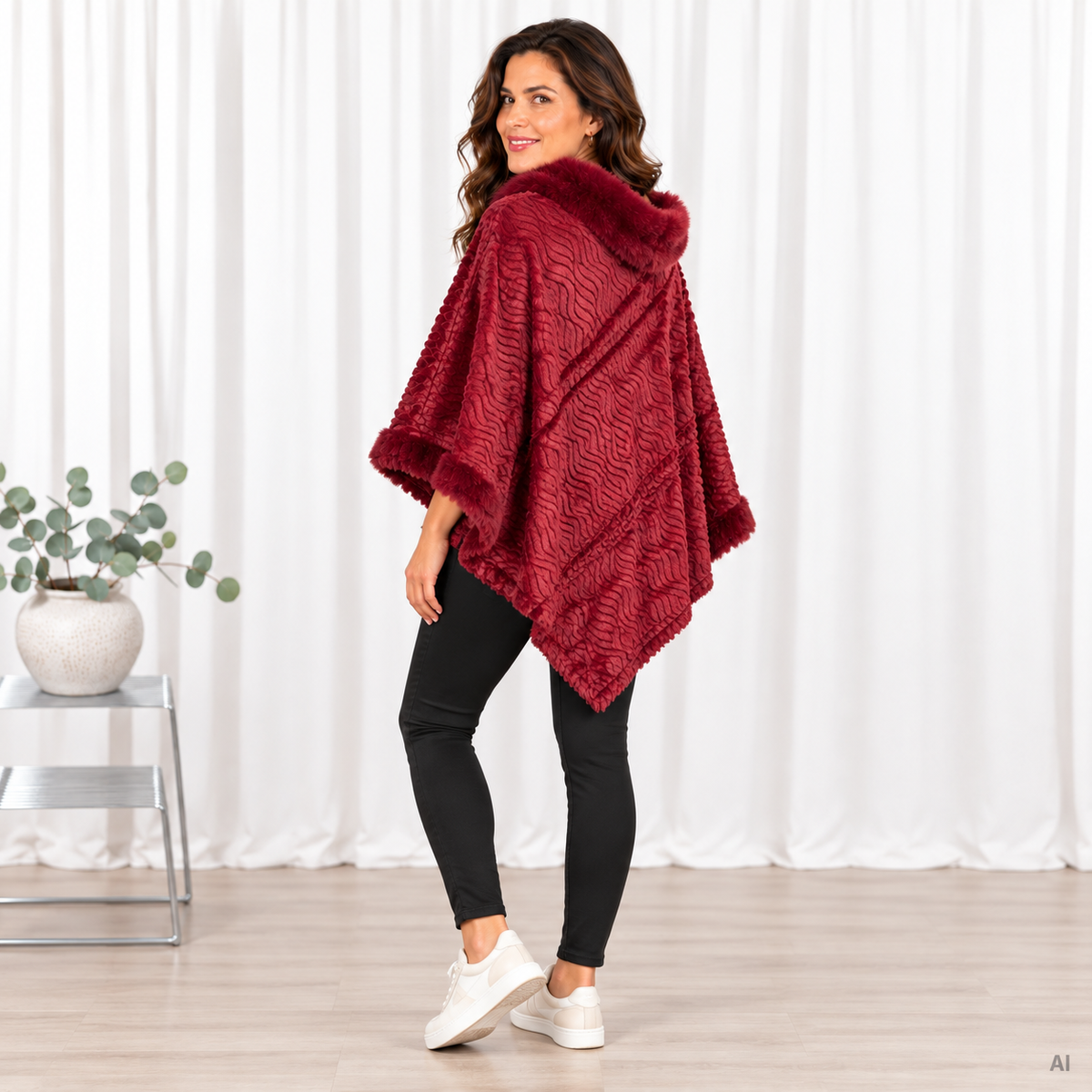 Lulu poncho, Bordeaux