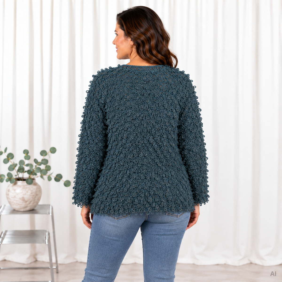 Celina cardigan, Petrol