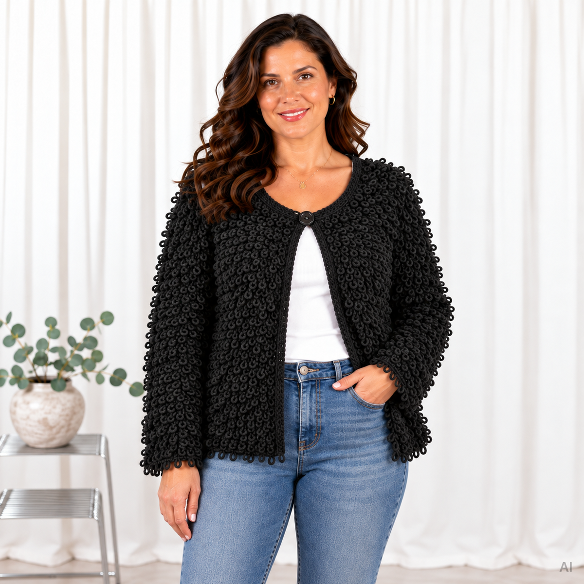 Celina cardigan, Sort