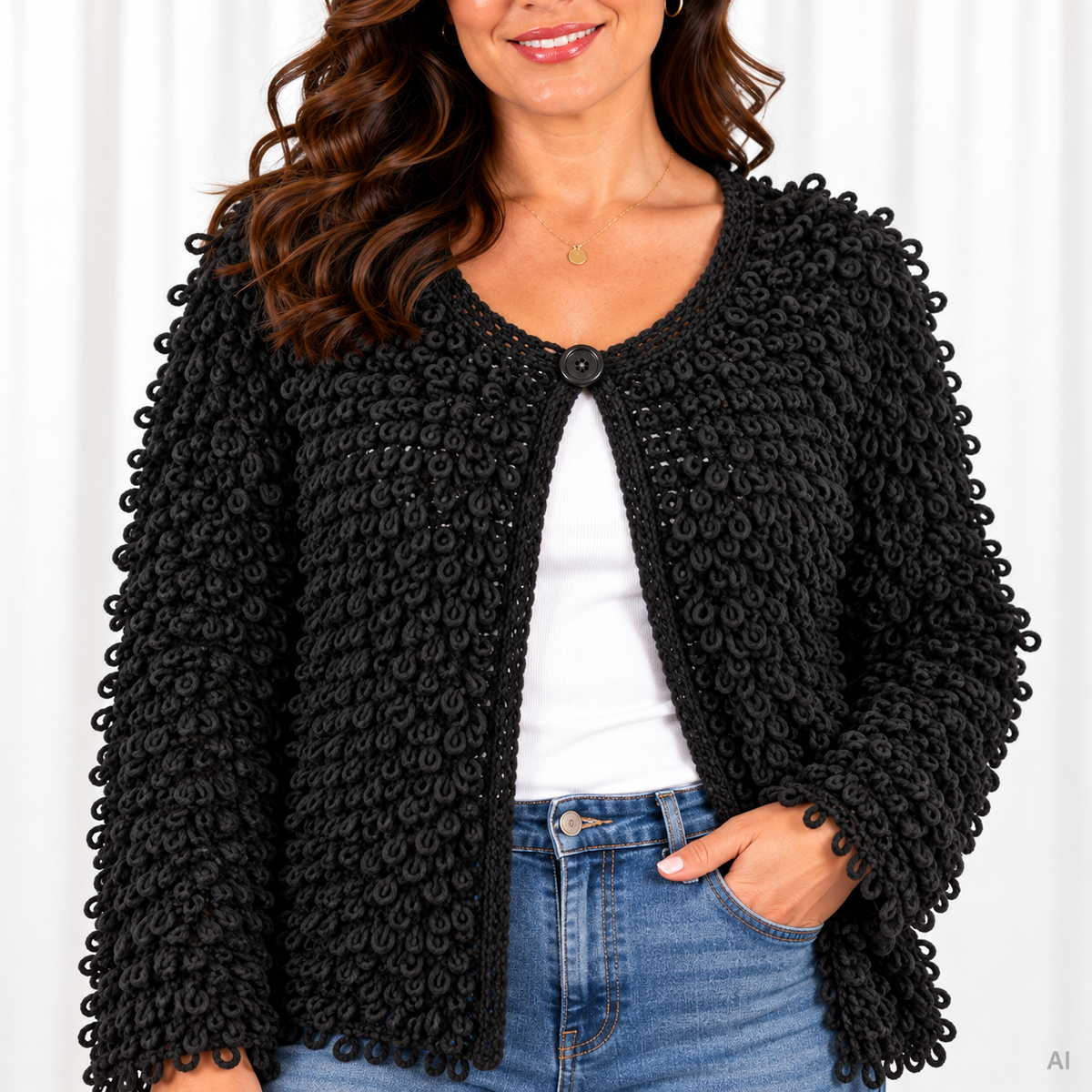 Celina cardigan, Sort