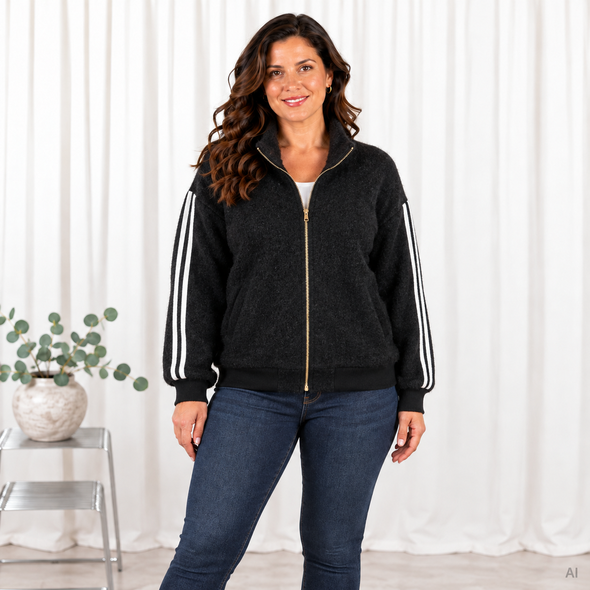 Naja bomber jakke, Sort