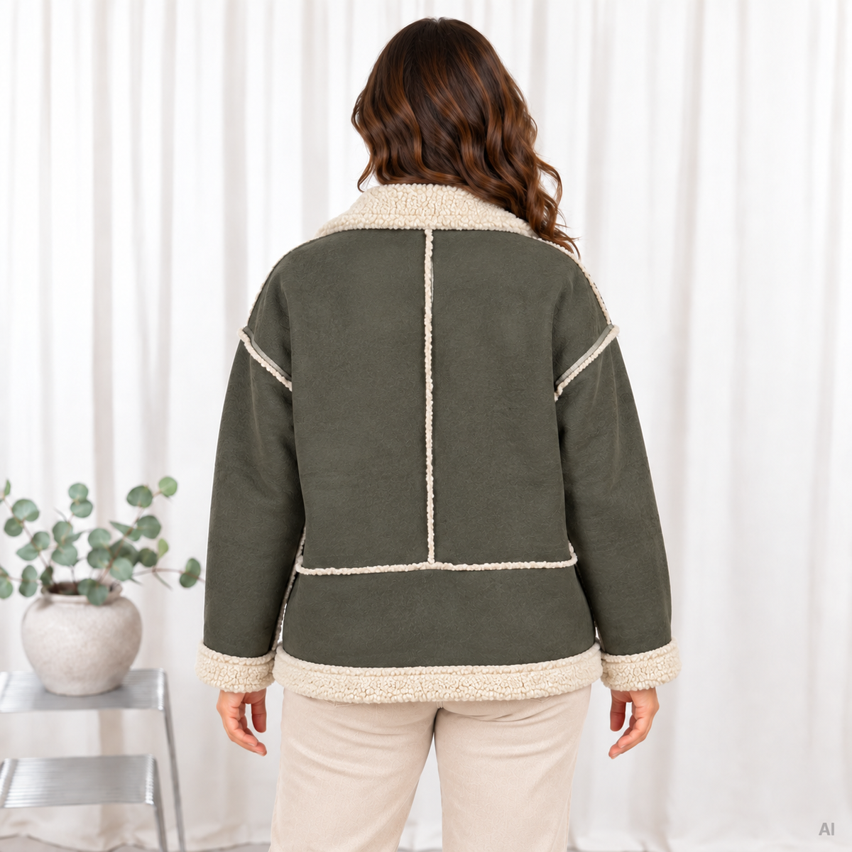 Kitty pilot jakke, Khaki