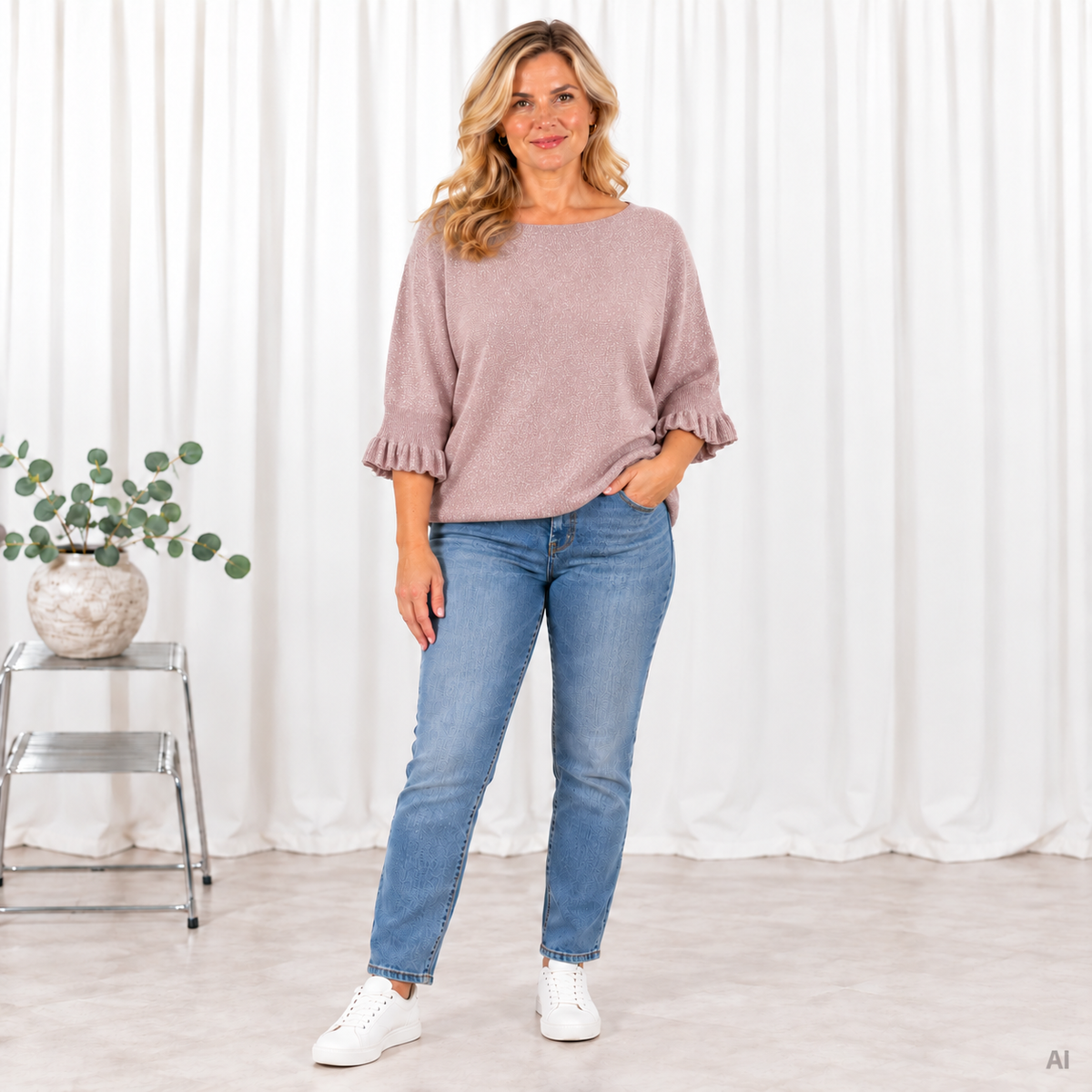 Ember poncho, Rosa