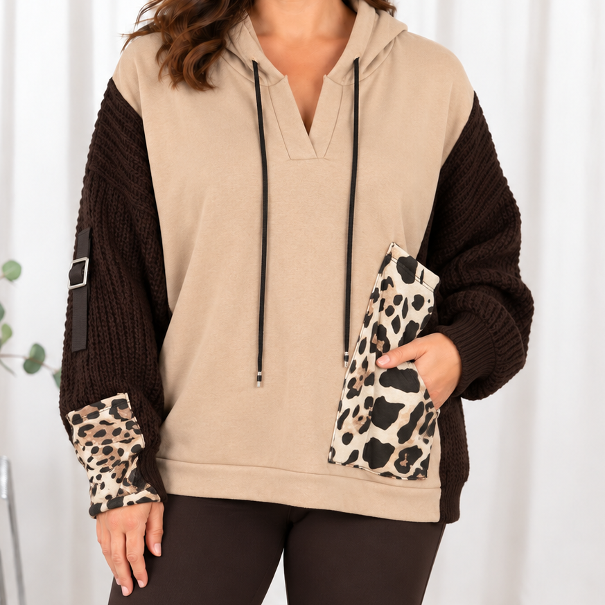 Zola sweatshirt, Taupe