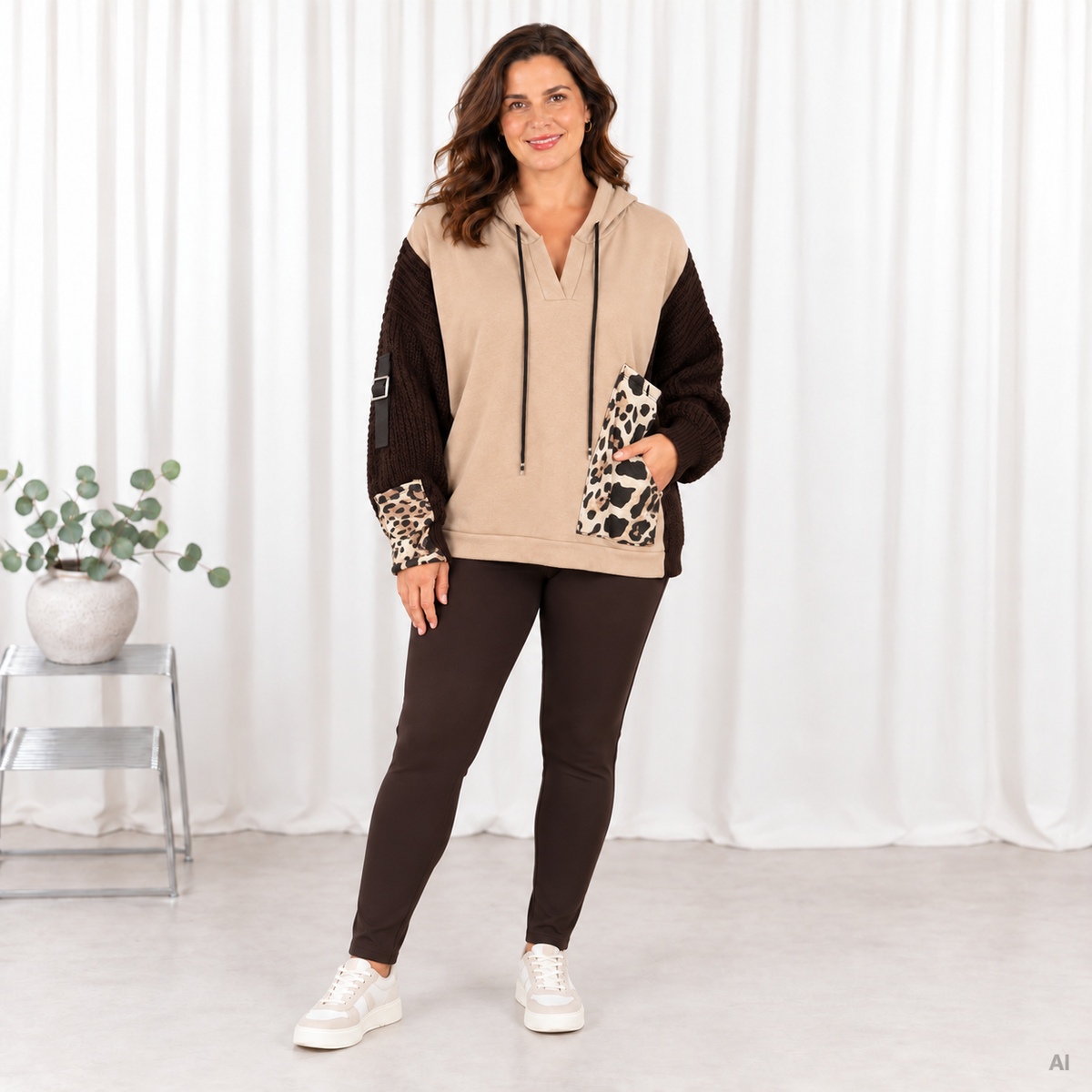 Zola sweatshirt, Taupe