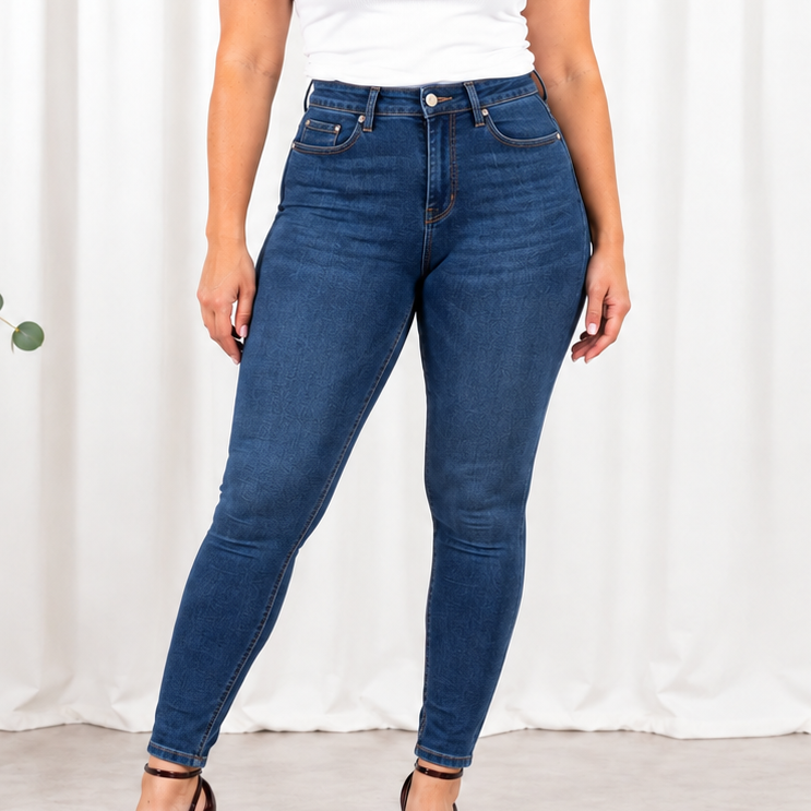 Palma push up jeans, Navy