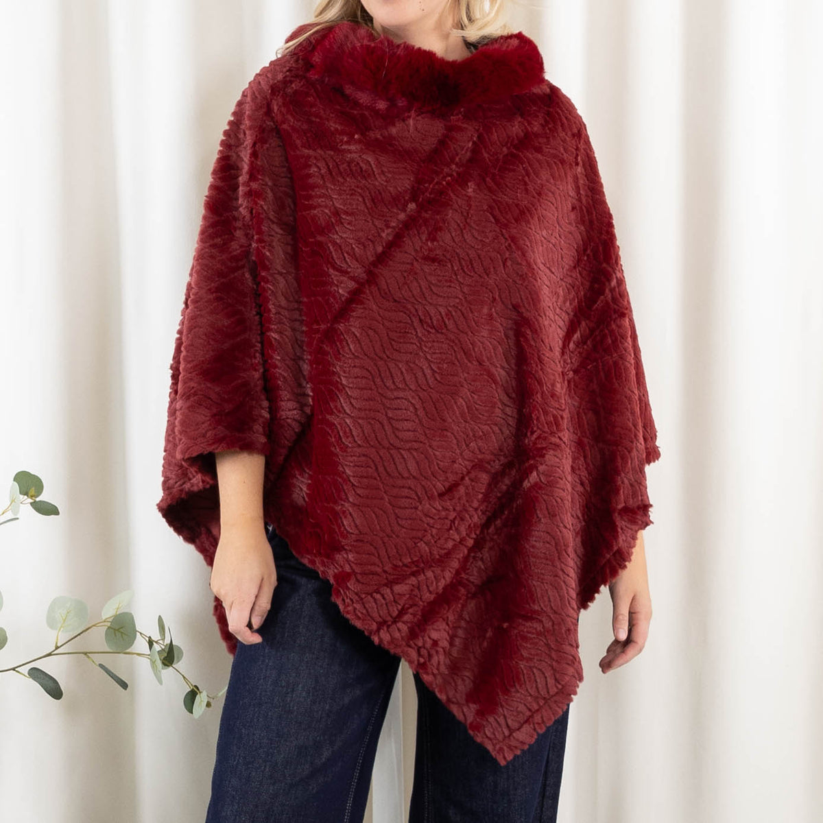 Natasha poncho, Bordeaux