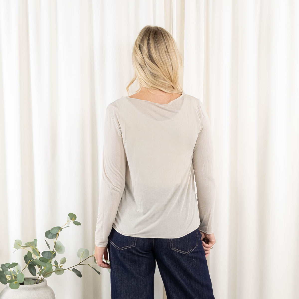 Cashy long sleeve, Beige