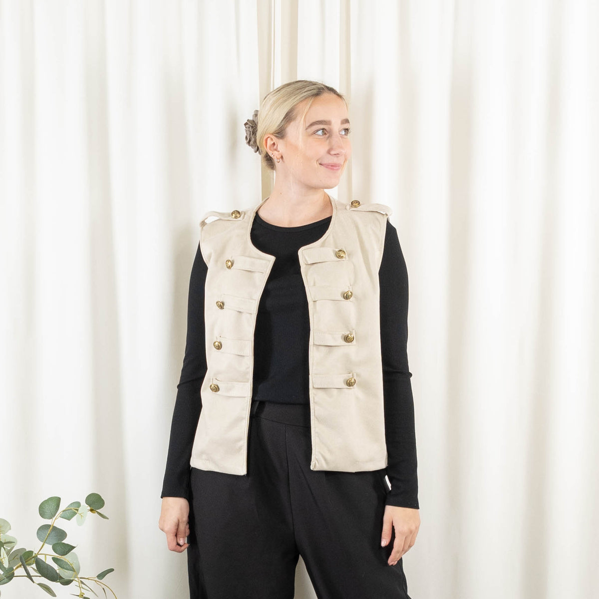 Becks vest, Beige