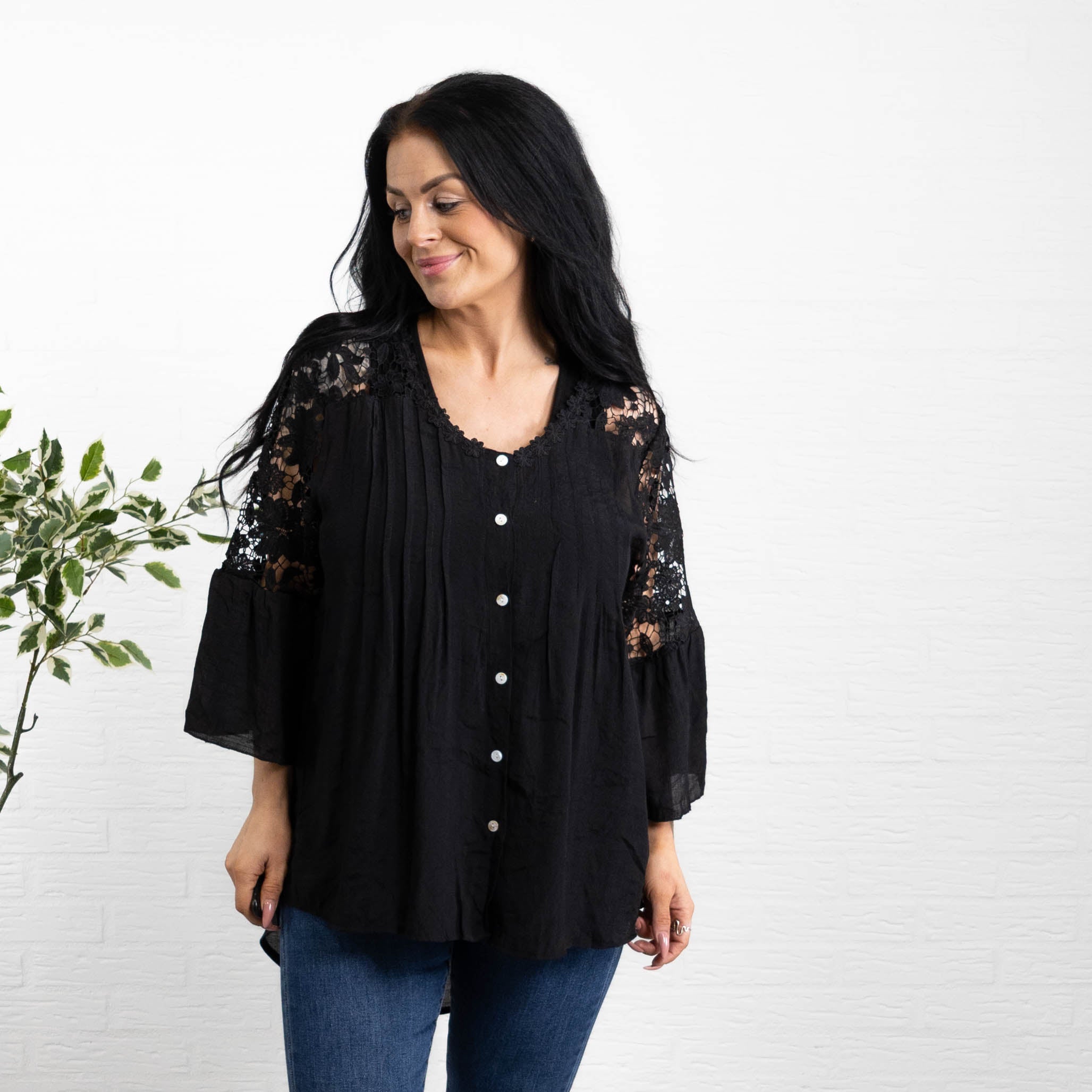 Debbie skjorte, Sort