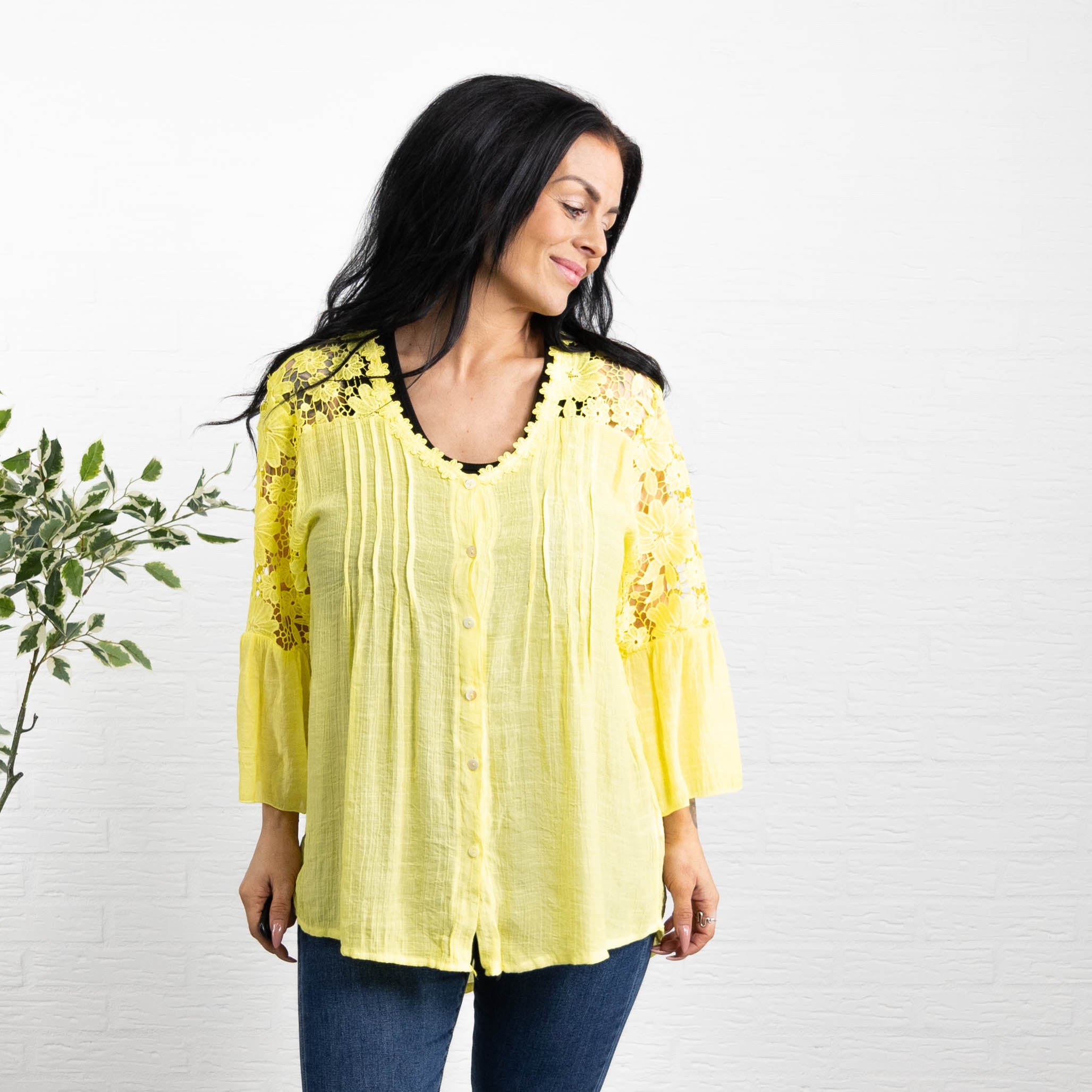 Debbie skjorte, Gul