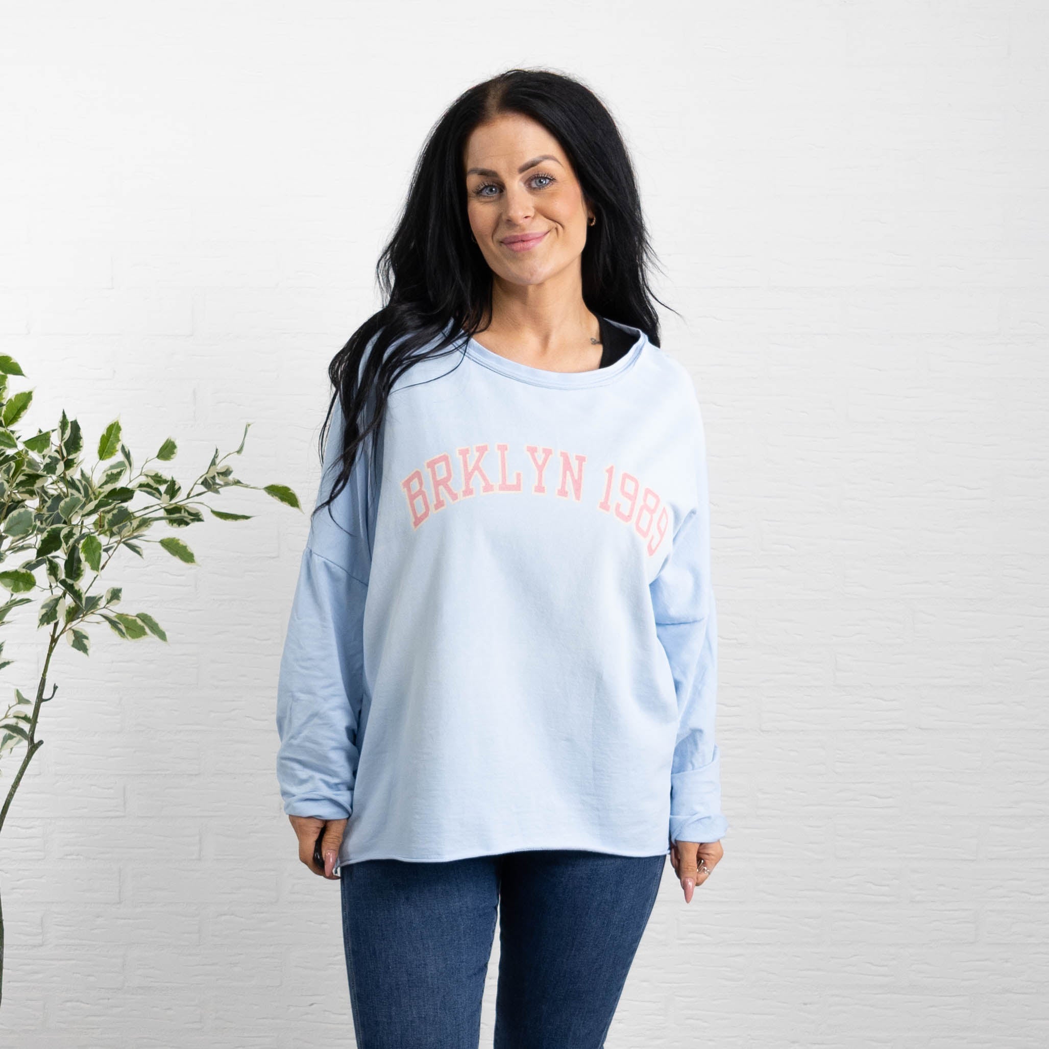 Brklyn sweatshirt, Lyseblå
