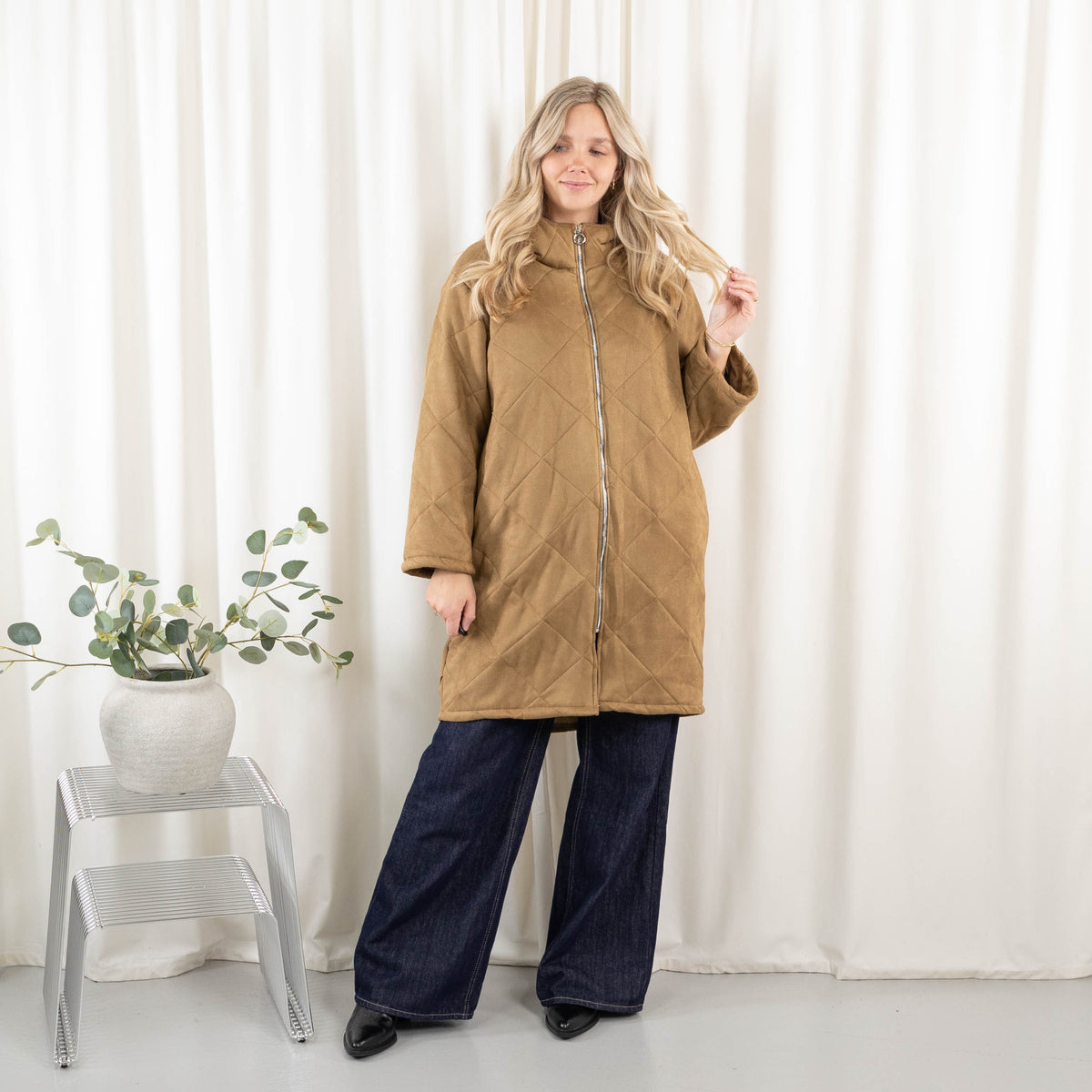 Salma jakke, Taupe