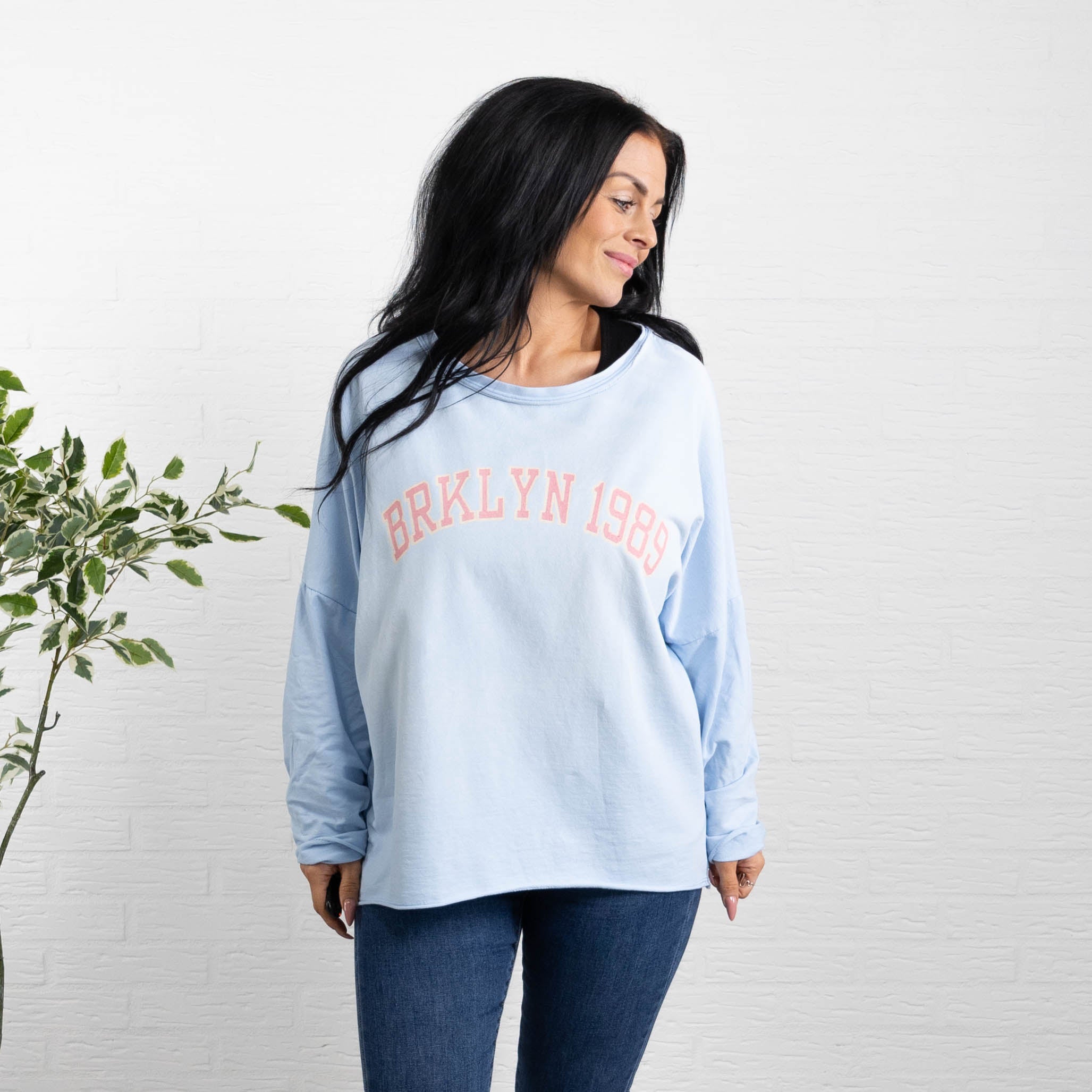 Brklyn sweatshirt, Lyseblå