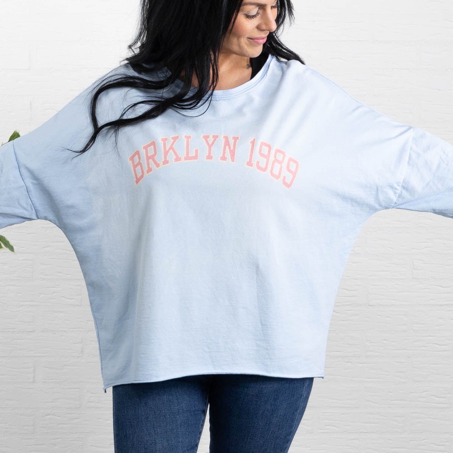 Brklyn sweatshirt, Lyseblå