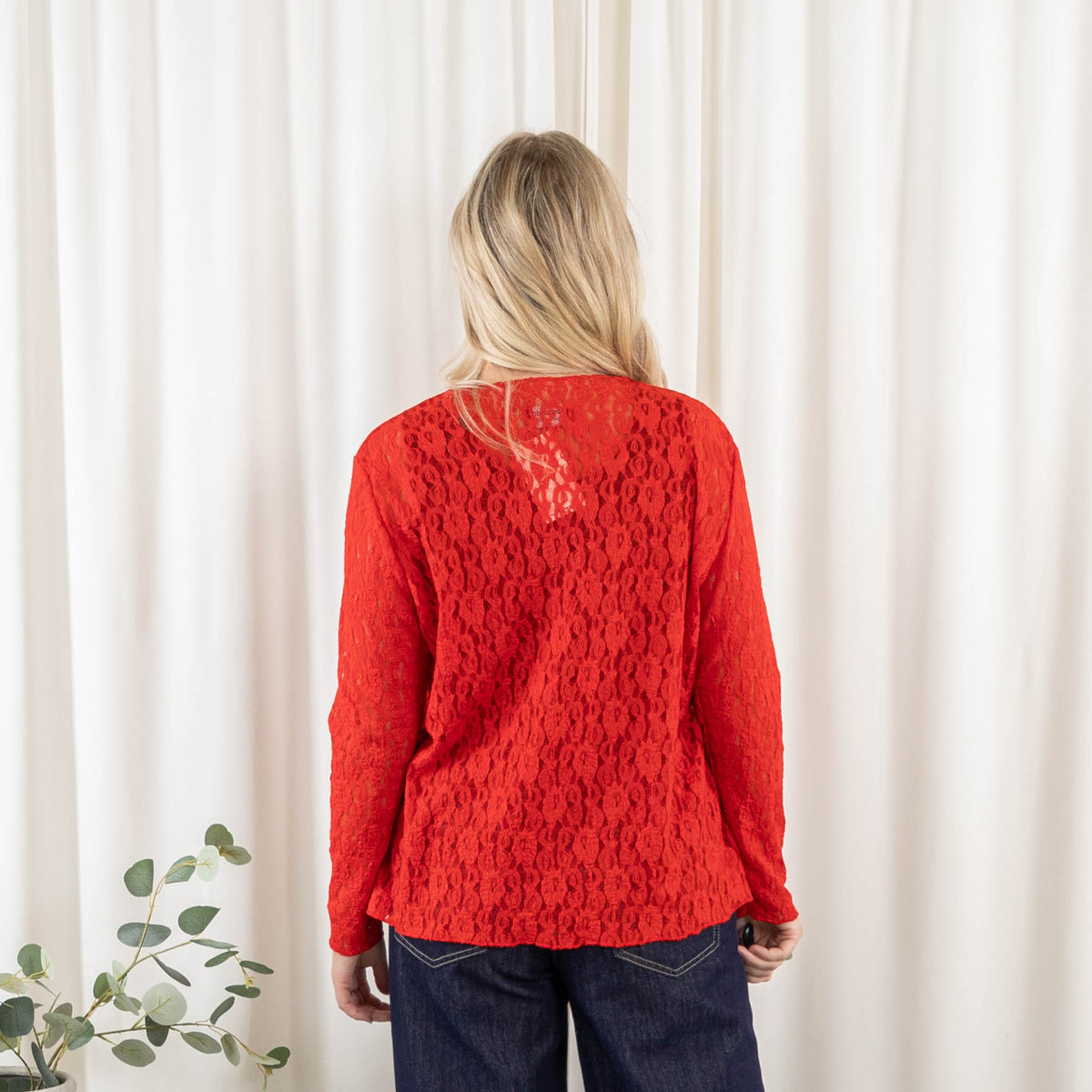 Carla lace overdel, Rød