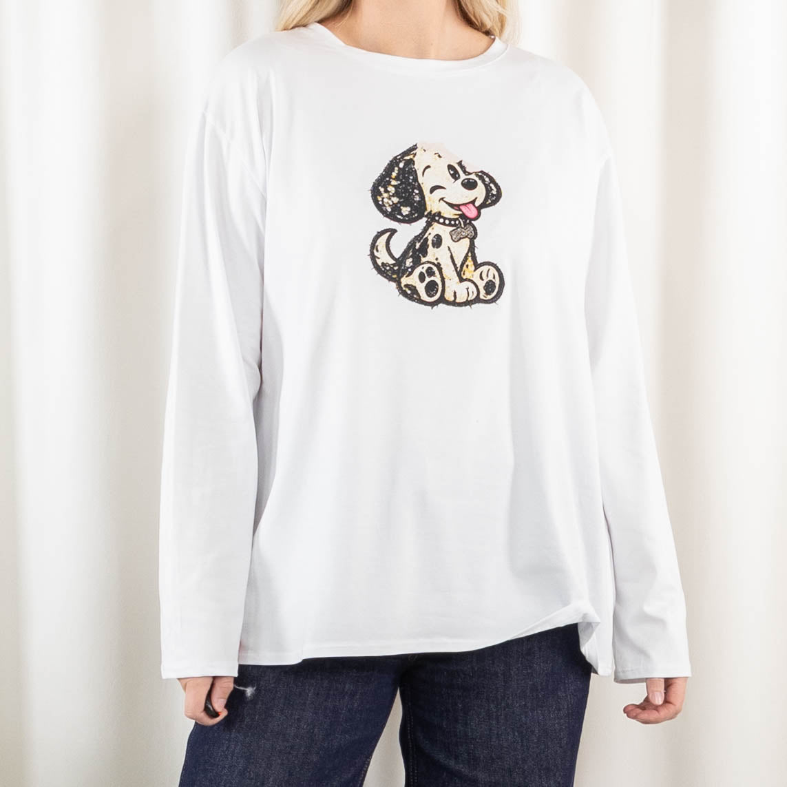 Lucky t-shirt, Hvid