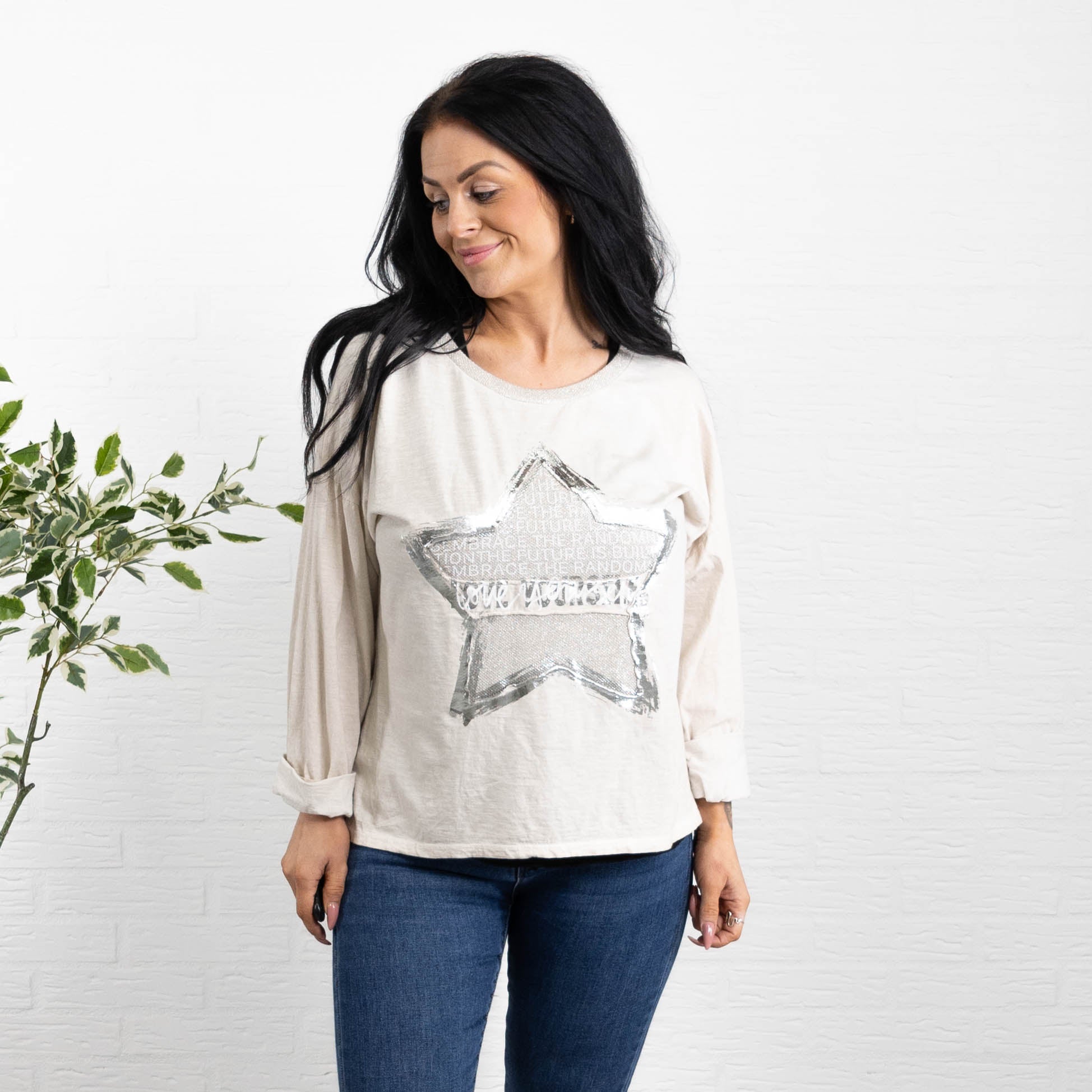 Arianna t-shirt, Beige