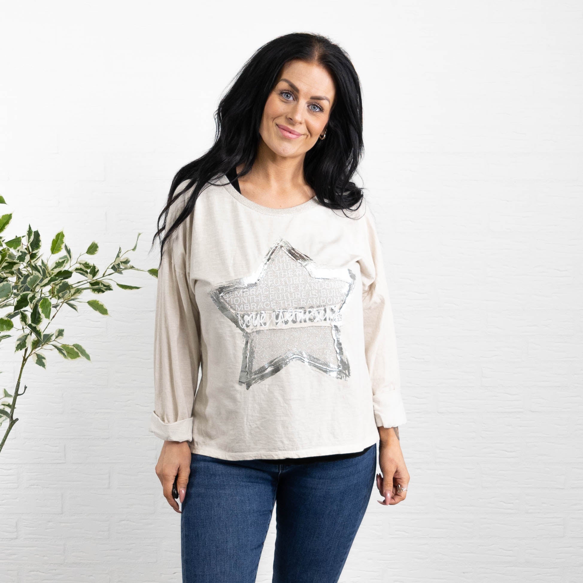 Arianna t-shirt, Beige