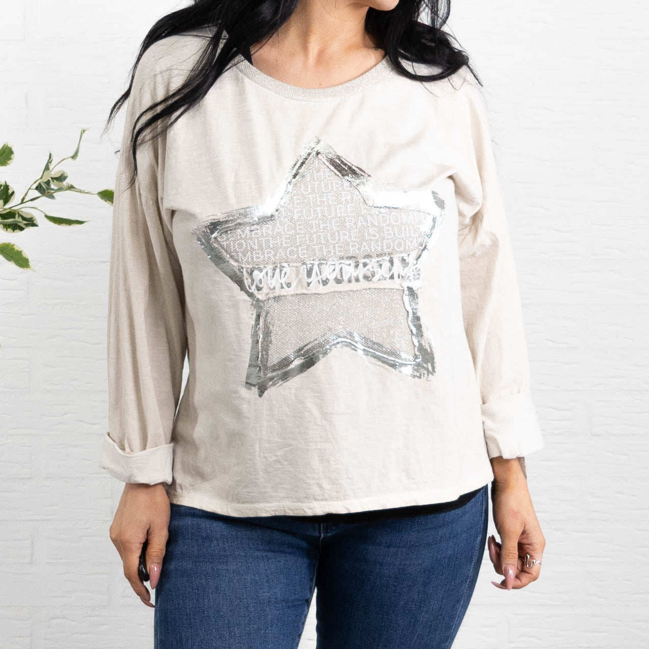 Arianna t-shirt, Beige