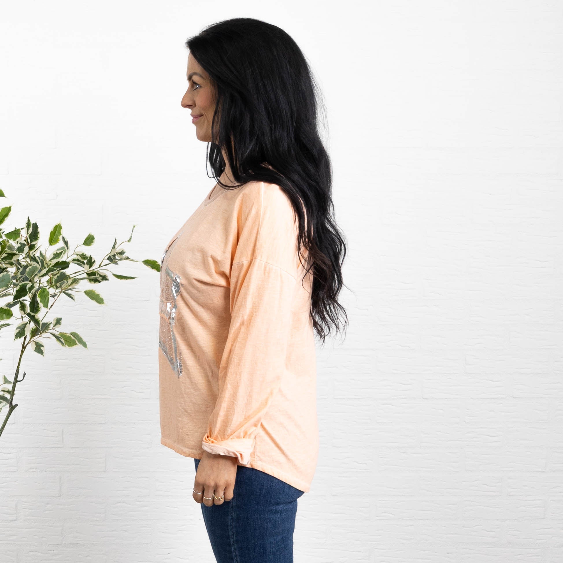 Arianna t-shirt, Koral