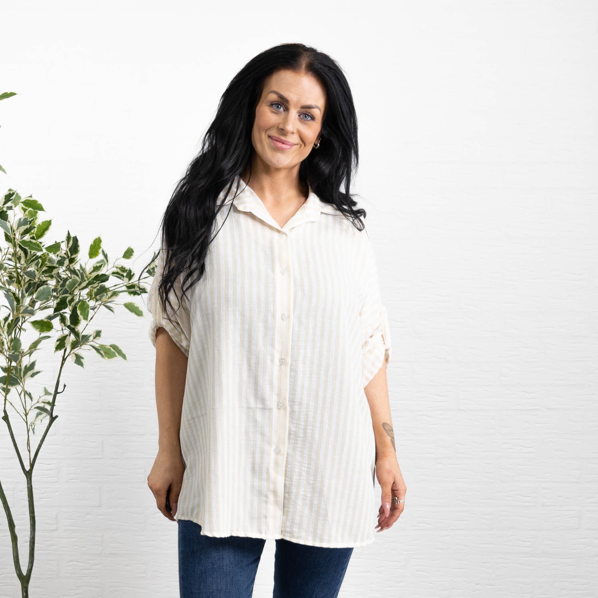 Phoebe skjorte, Beige