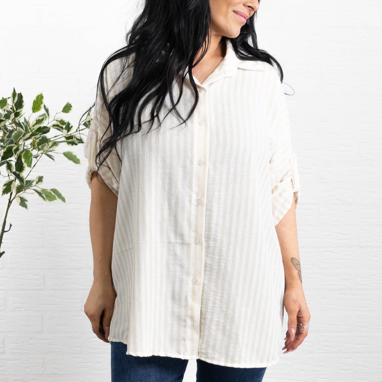 Phoebe skjorte, Beige