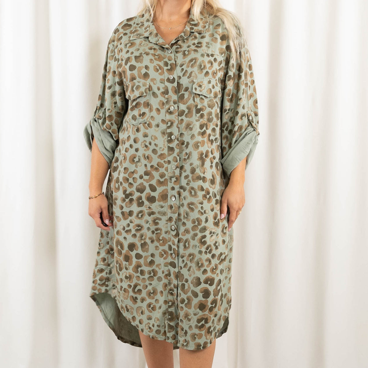 Gloria skjorte/kjole, Khaki