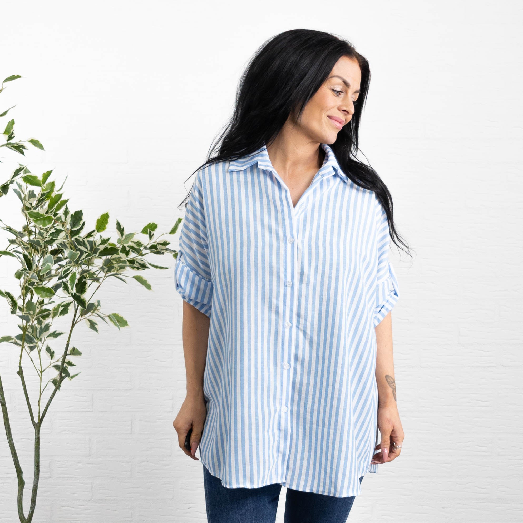 Phoebe skjorte, Lyseblå