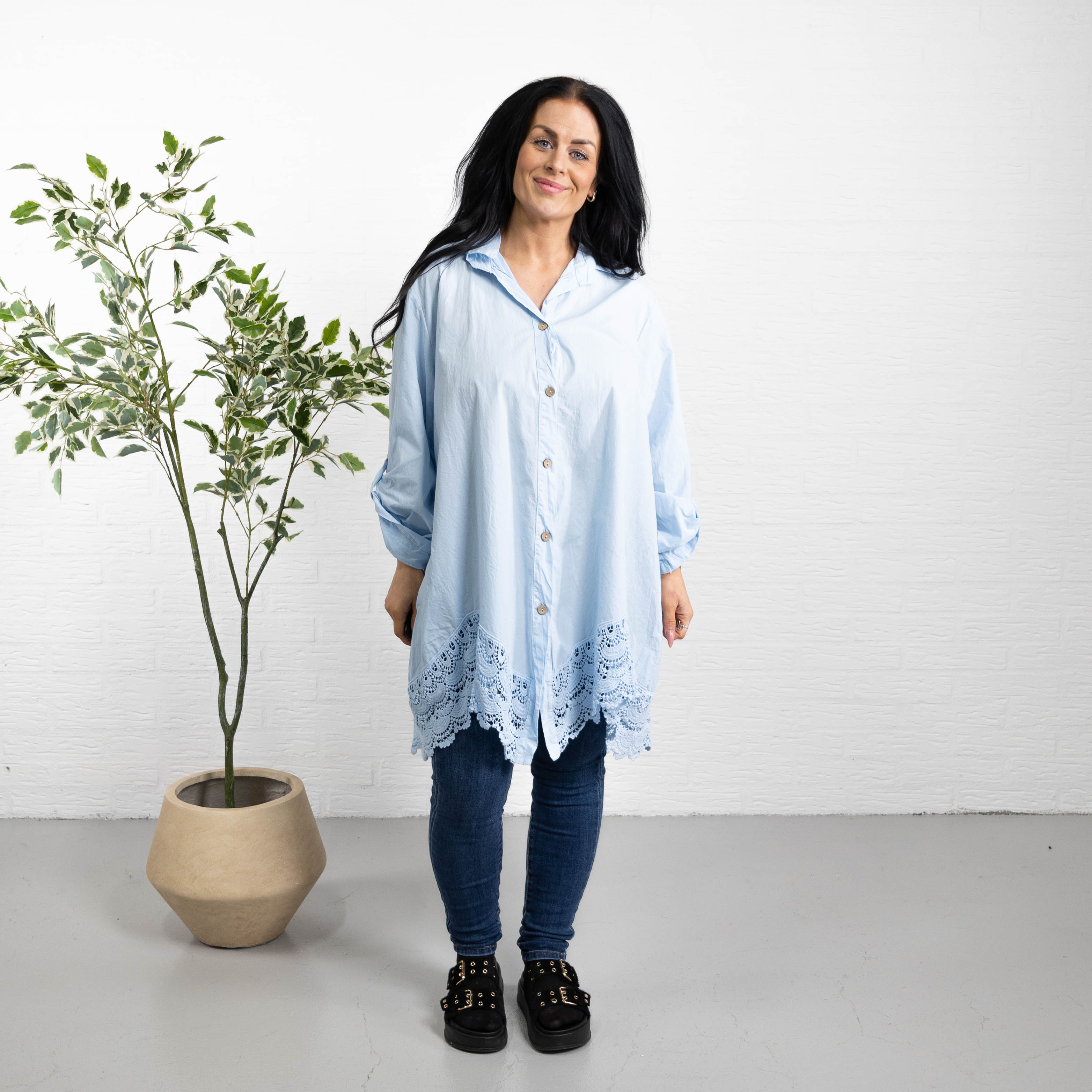 Kelly tunika, Lyseblå