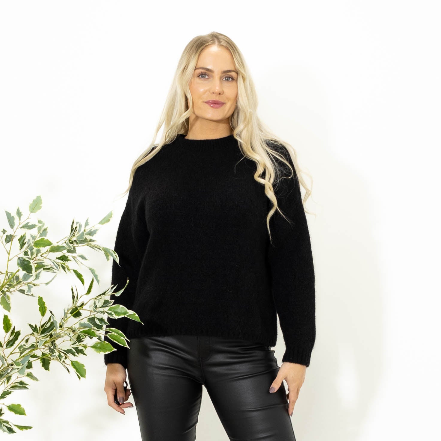 Blake babyalpaca strik, Sort