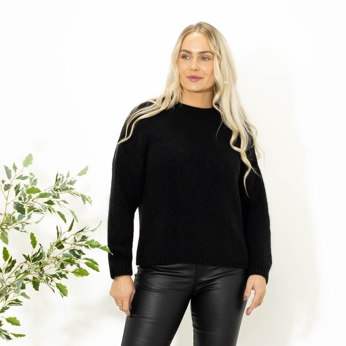 Blake babyalpaca strik, Sort