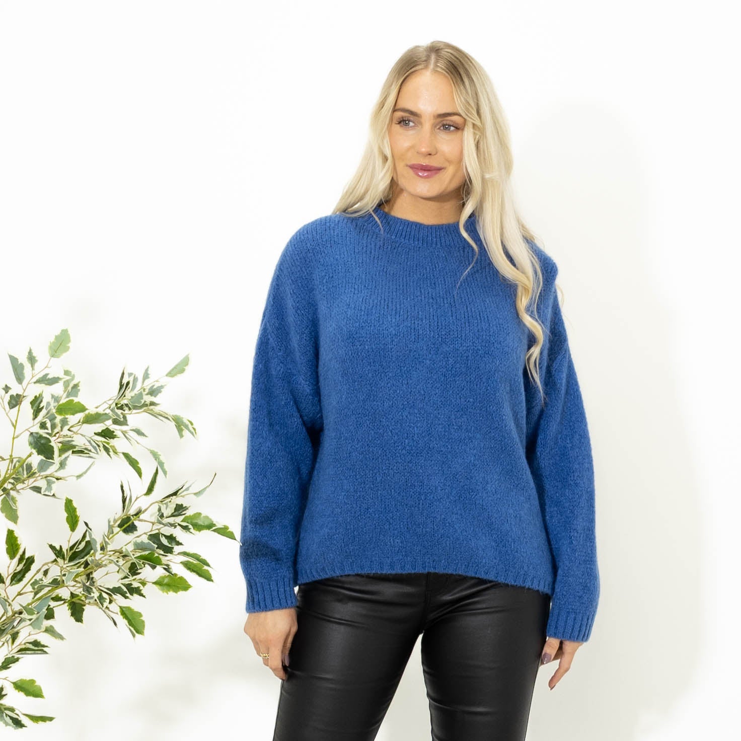 Blake babyalpaca strik, Dueblå