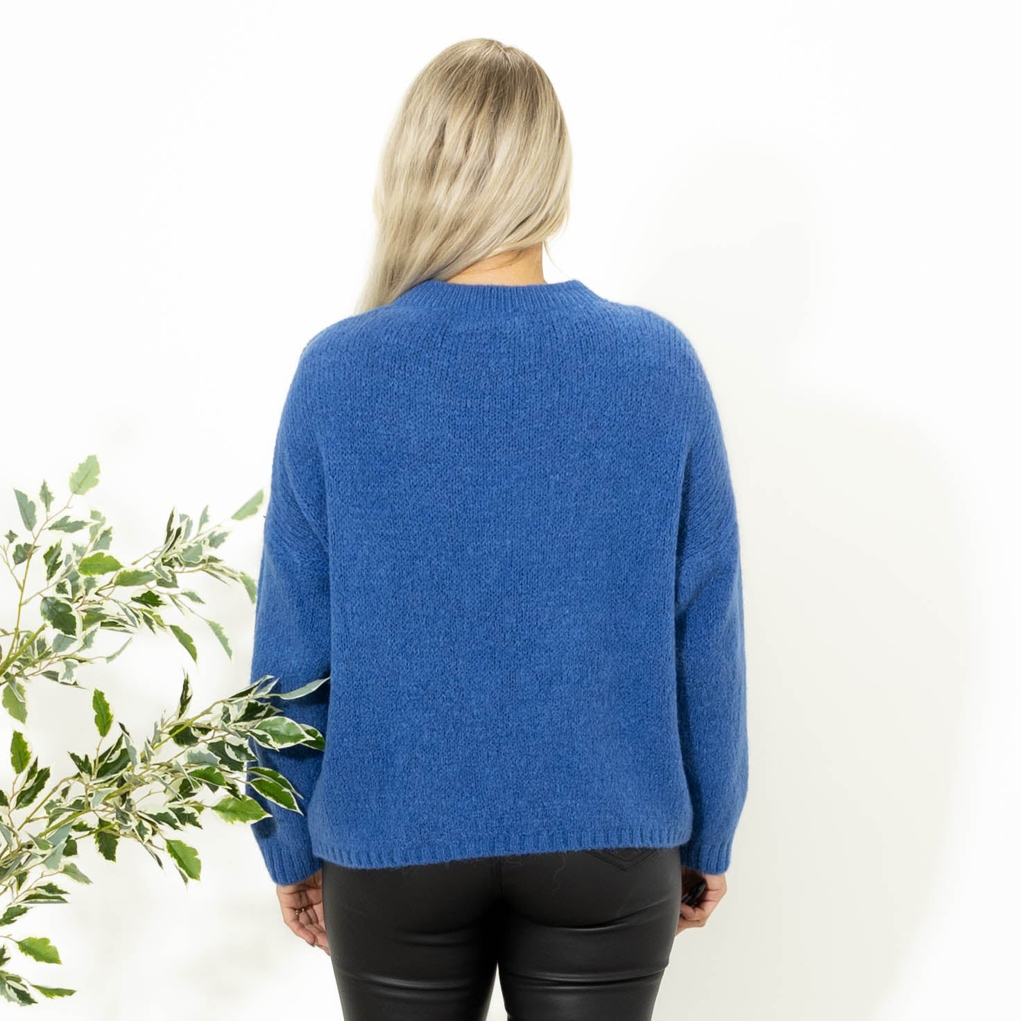 Blake babyalpaca strik, Dueblå