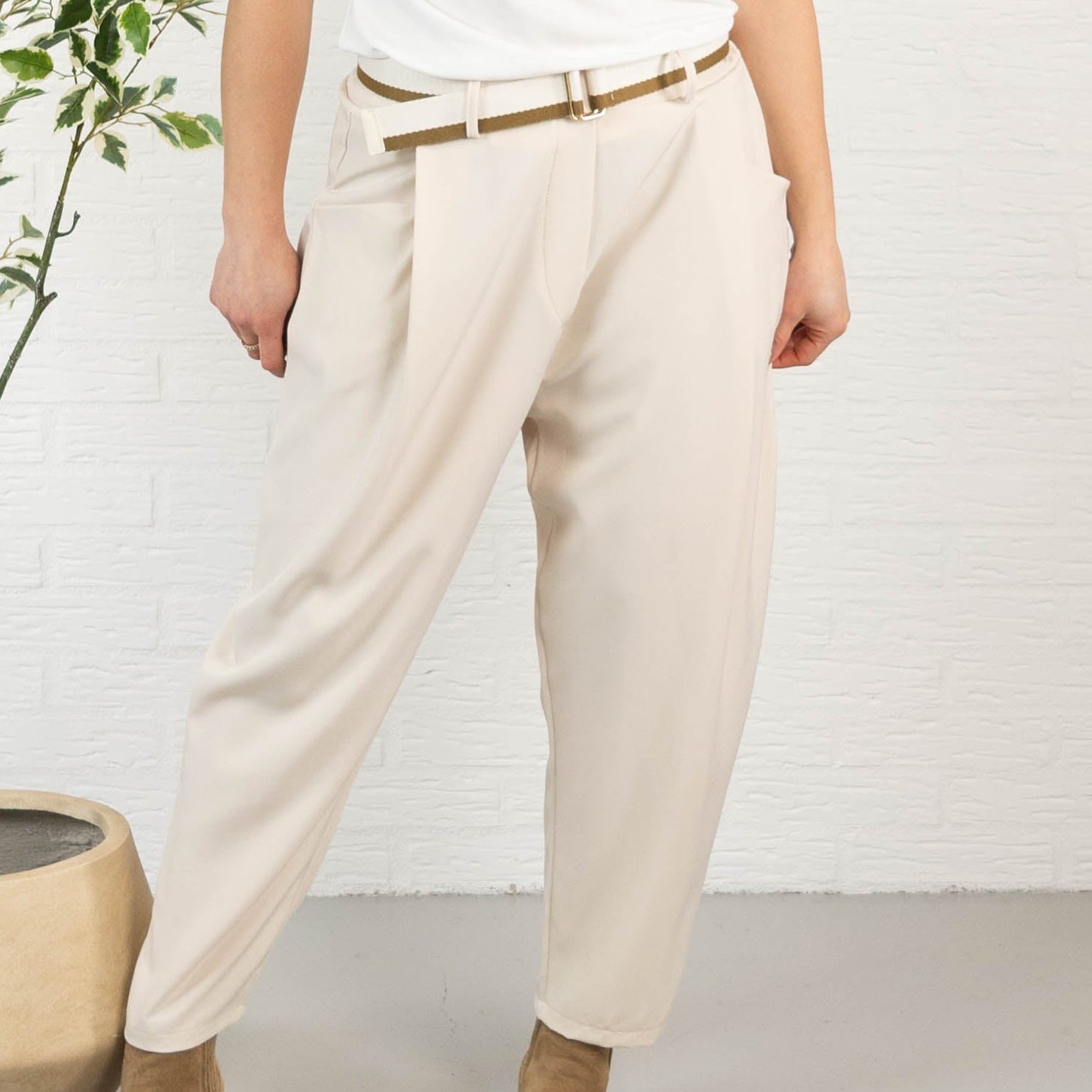 Ashlee bukser, Beige