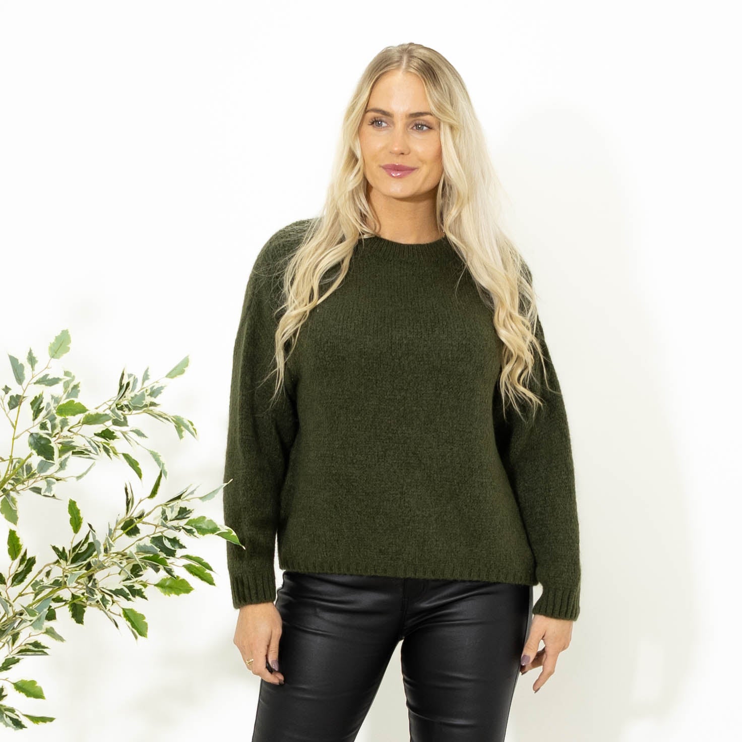 Blake babyalpaca strik, Khaki