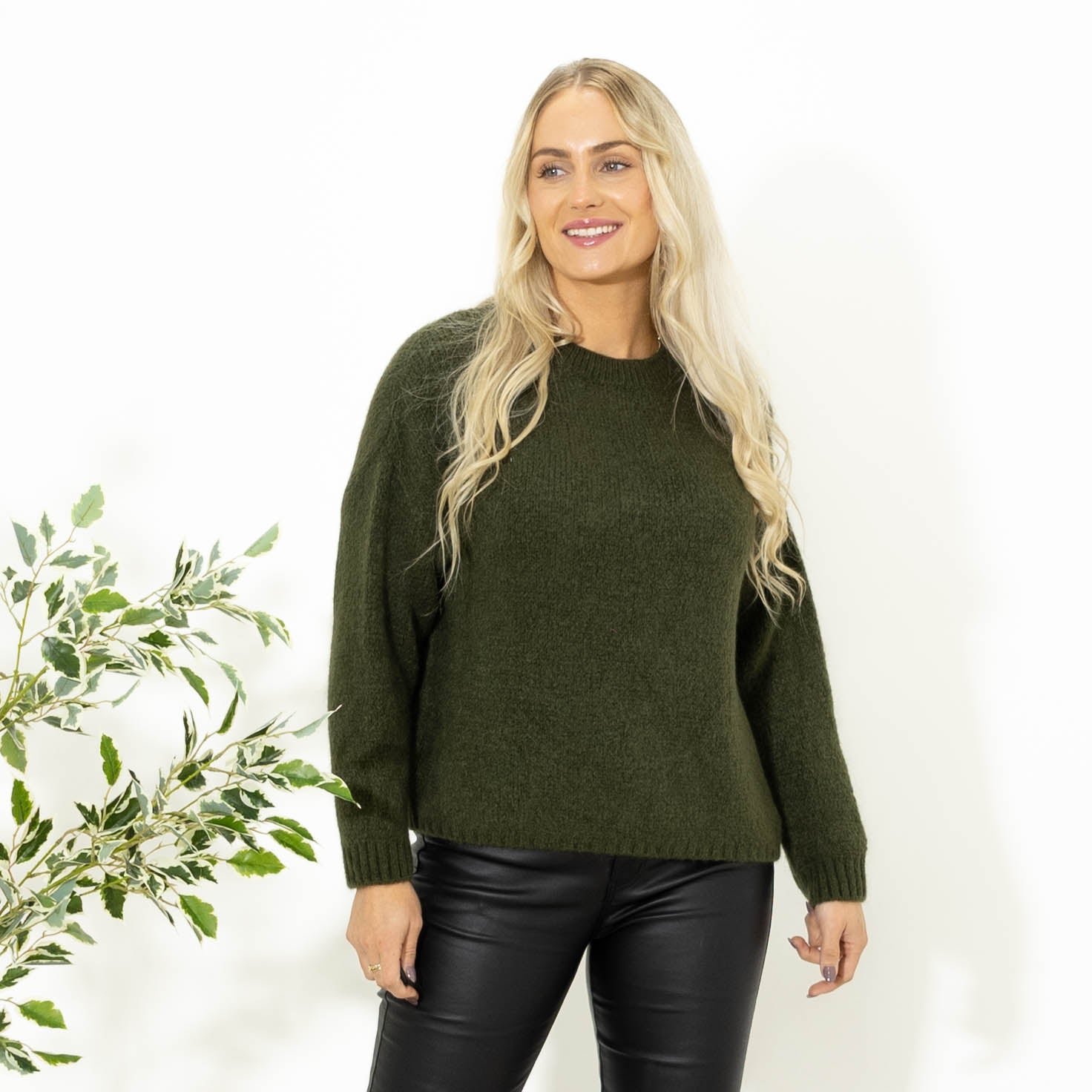 Blake babyalpaca strik, Khaki