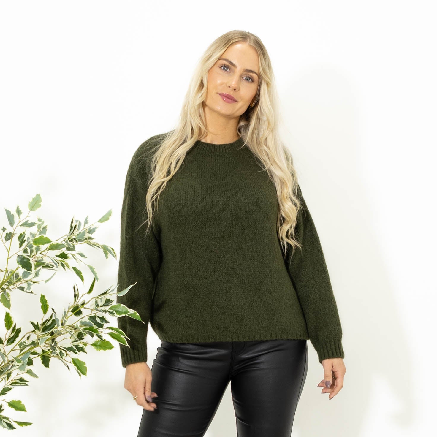 Blake babyalpaca strik, Khaki