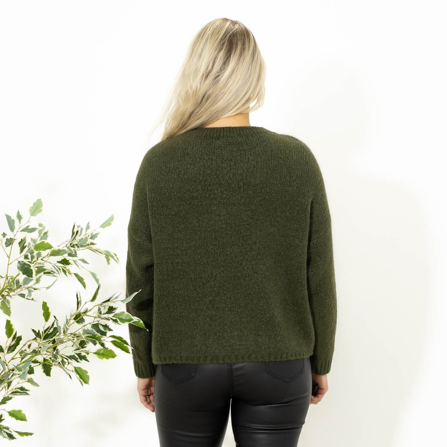 Blake babyalpaca strik, Khaki