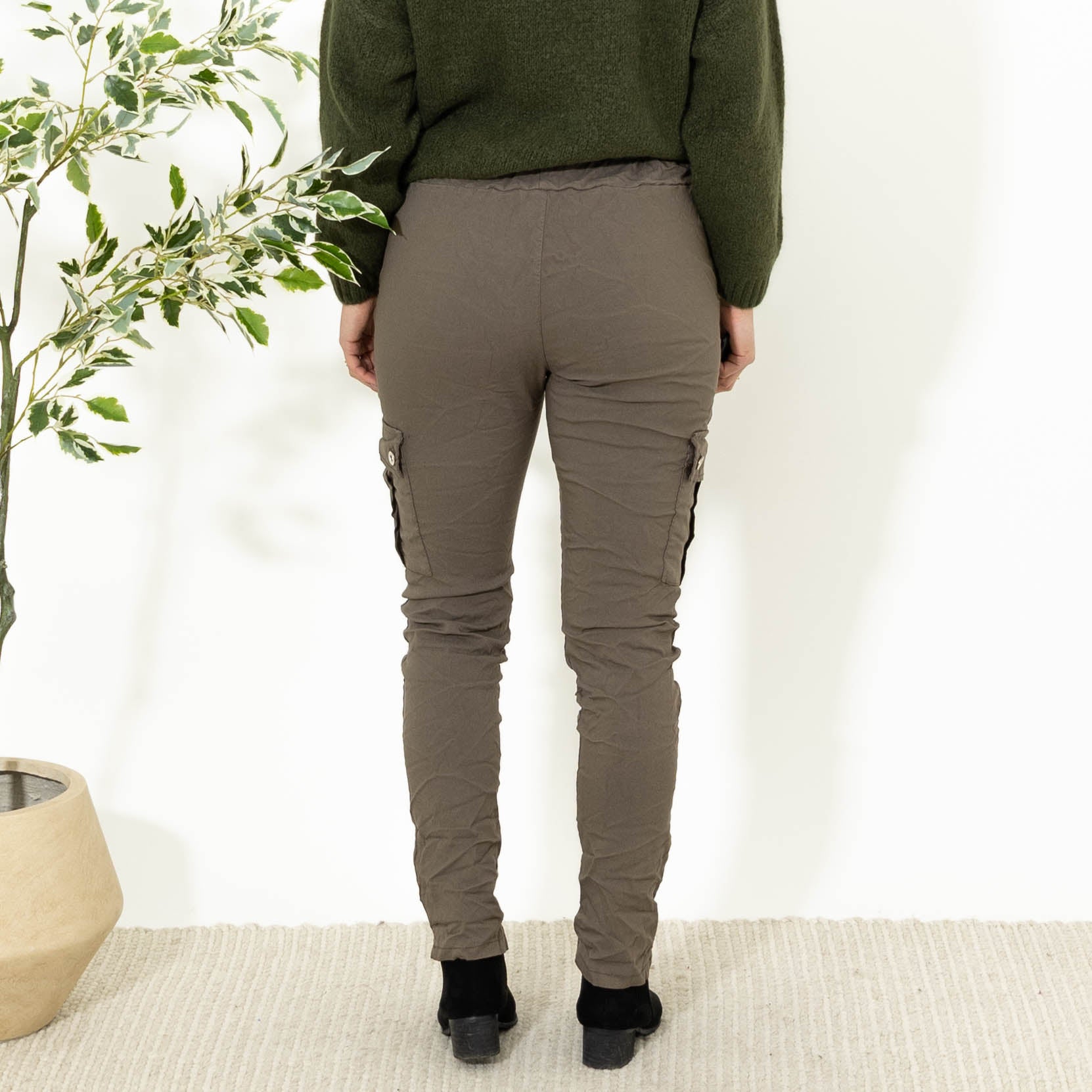 Cassie cargo bukser, Taupe