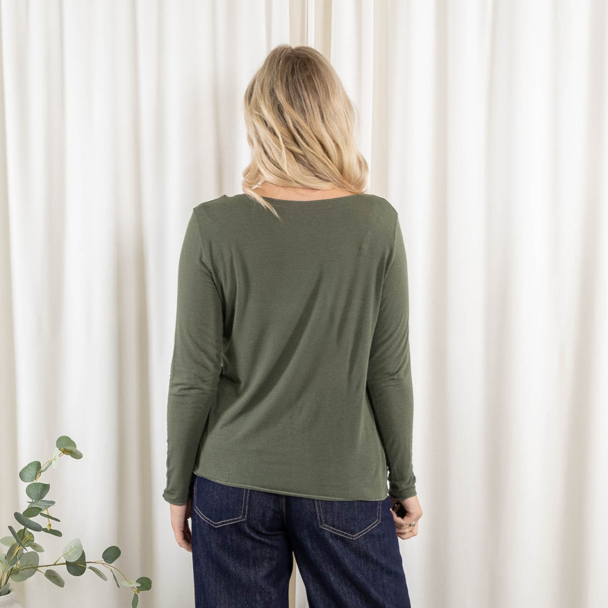 Cashy long sleeve, Khaki