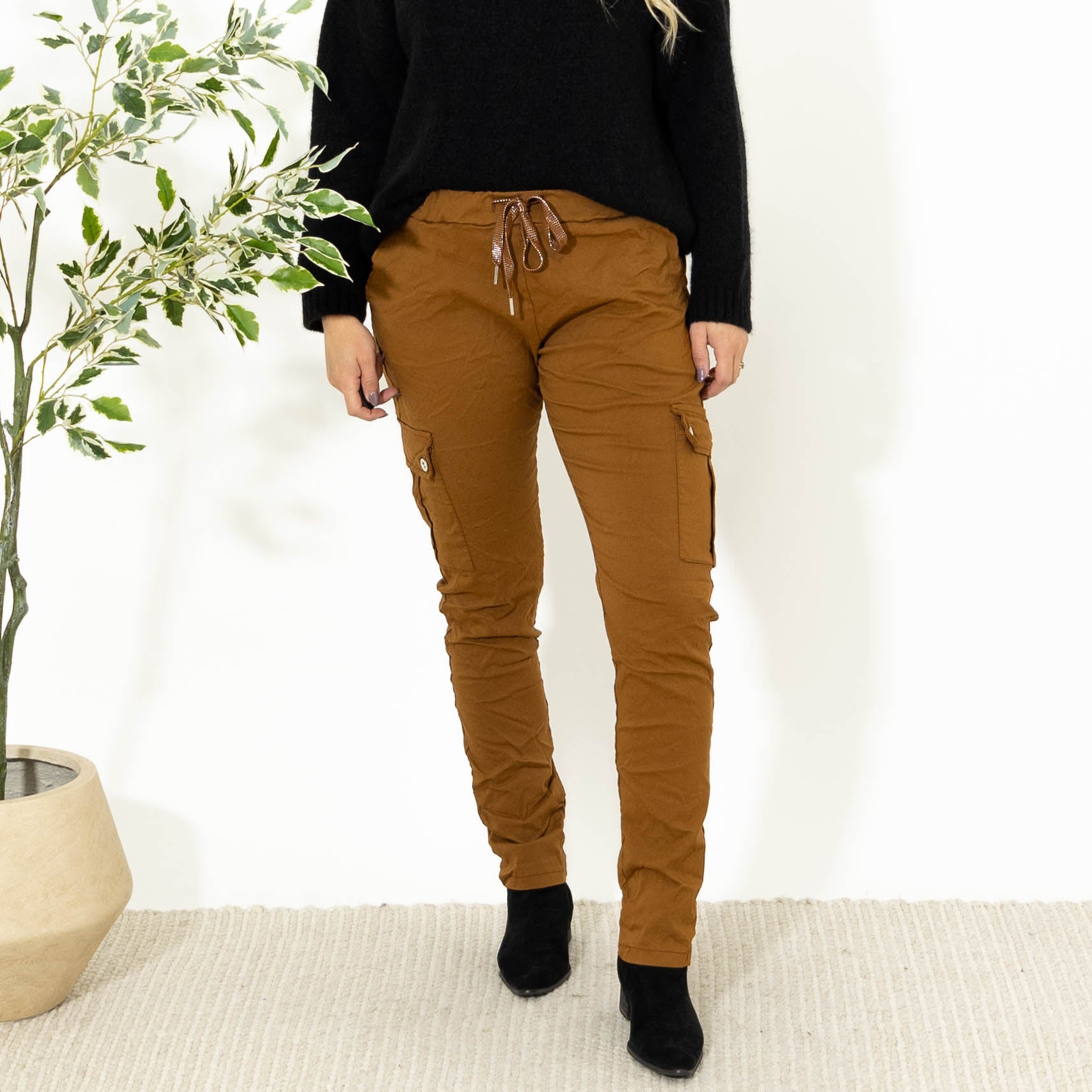 Cassie cargo bukser, Camel