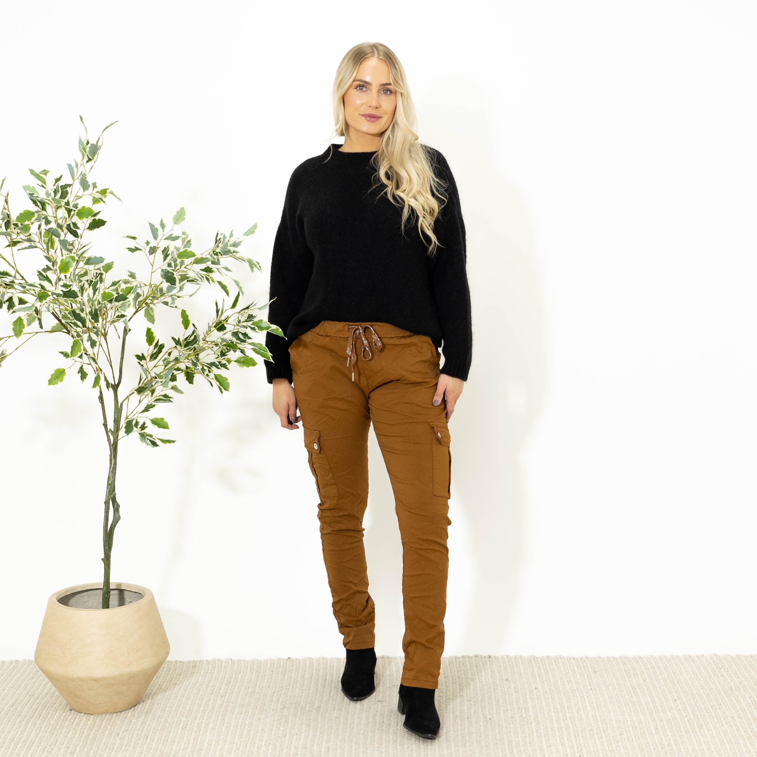 Cassie cargo bukser, Camel