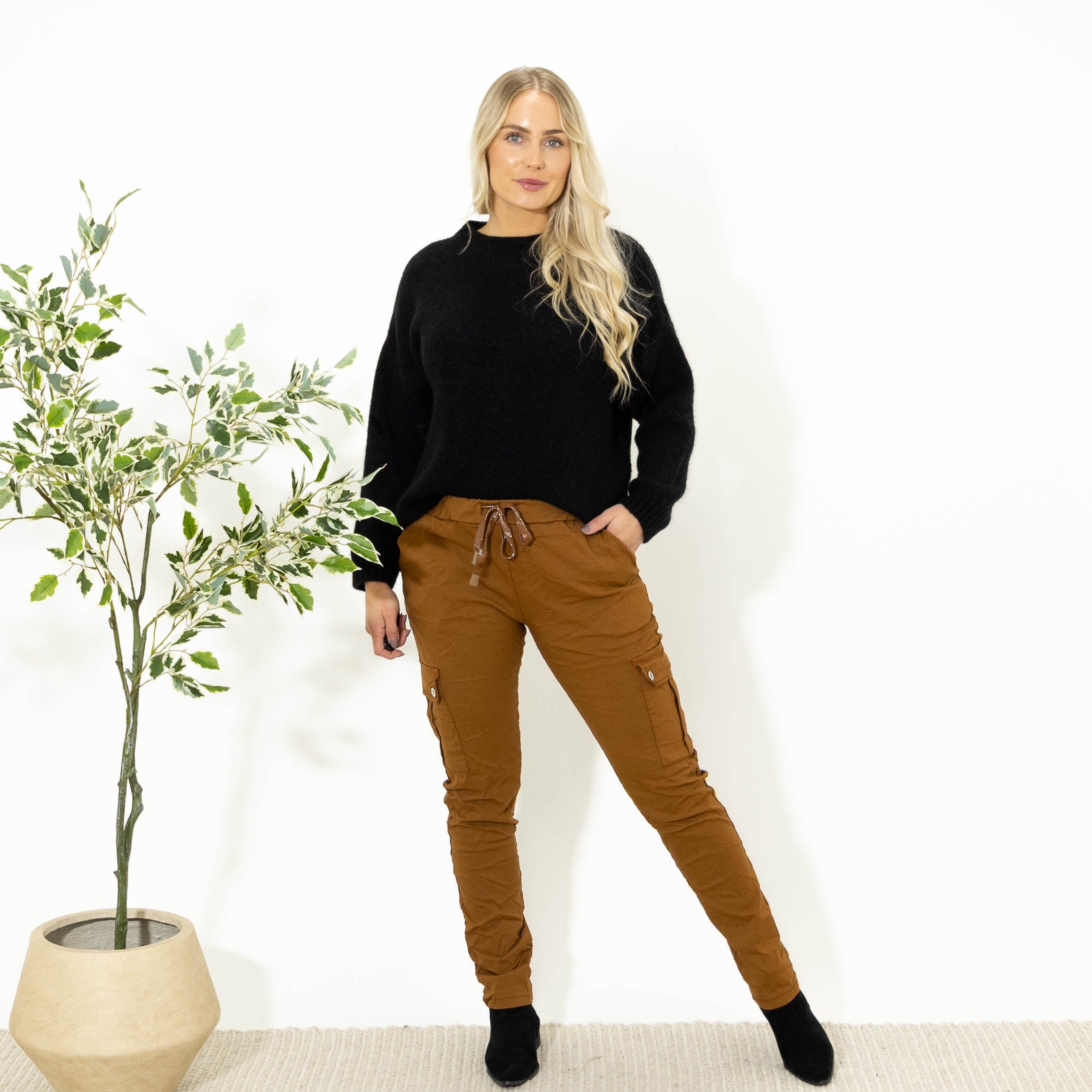 Cassie cargo bukser, Camel