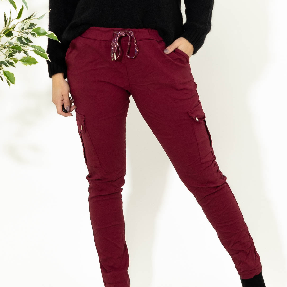 Cassie cargo bukser, Bordeaux