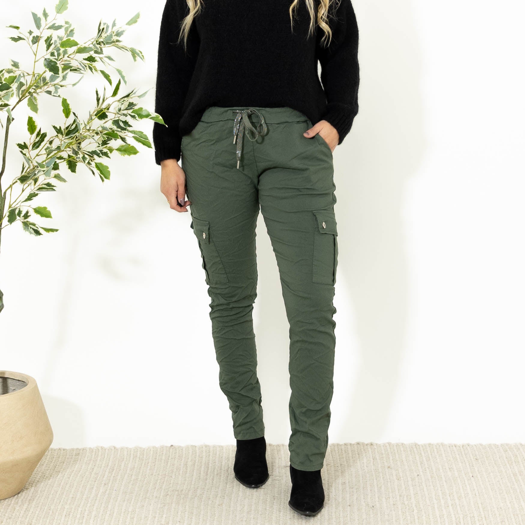 Cassie cargo bukser, Khaki