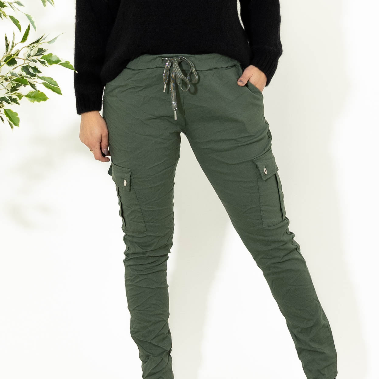 Cassie cargo bukser, Khaki