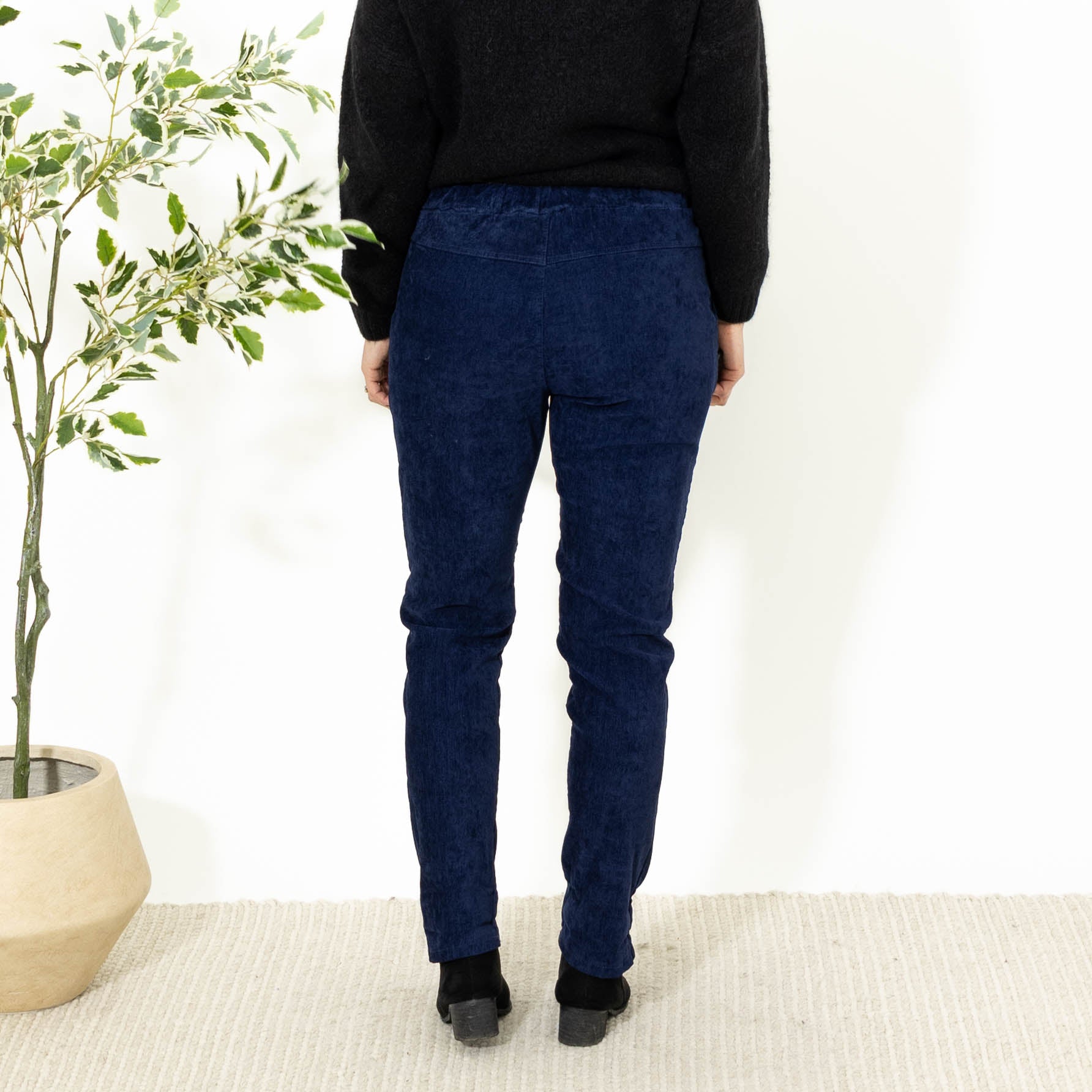 Noemi stonewashed bukser, Navy