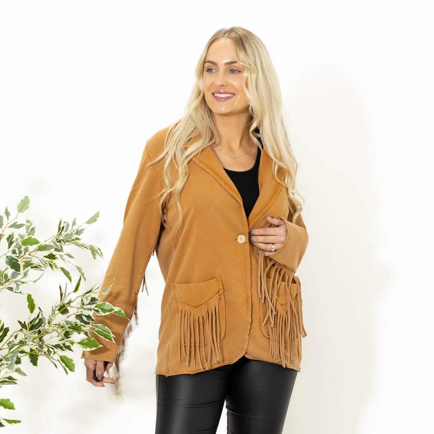 Helle bomulds jakke, Orange